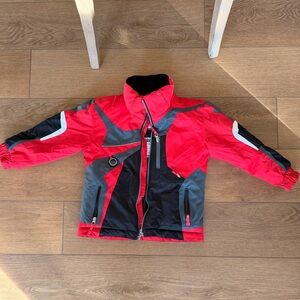 Obermeyer Red and Black Kids Jacket